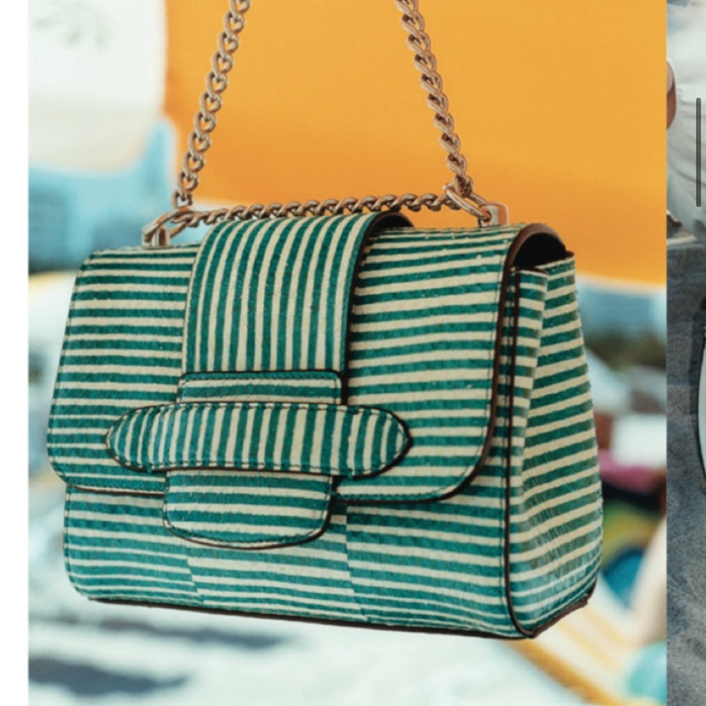 Michino Paris Striped Handbag